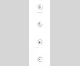 4G Toggle / Vertical / Cross / White