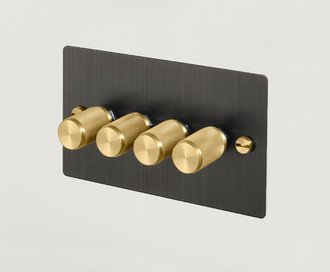 4G Dimmer / Cross / Smoked Bronze / Brass