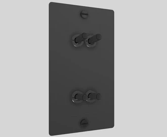 2G Double Toggle / Vertical / Cross / Black