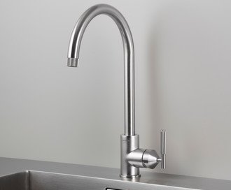 Kitchen Tap / Mixer / Linear / Steel