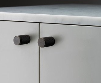 Furniture Knob / Cross / Smoked Bronze