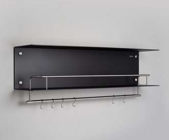 Shelf / Hanger / Black / Steel