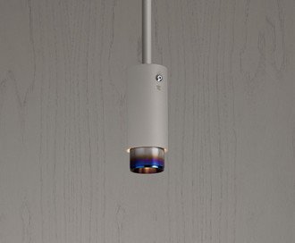 Exhaust Pendant / Linear / Stone / Burnt Steel