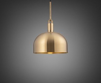 Forked Pendant / Shade / Large / Brass