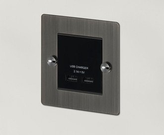 1G USB Charger / Smoked Bronze / Steel