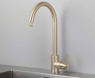 Kitchen Tap / Mixer / Linear / Brass