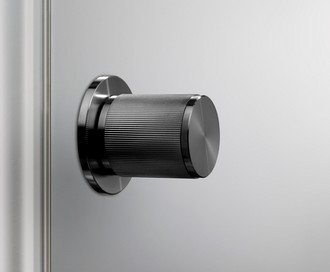 Door Knob / Linear / Gun Metal