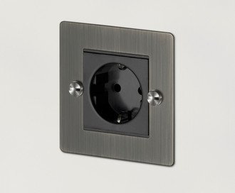 1G Euro Socket / Smoked Bronze / Steel
