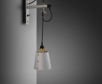 Hooked Wall / Small / Stone / Brass