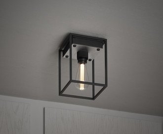 Caged Ceiling / Medium / Brushed Steel