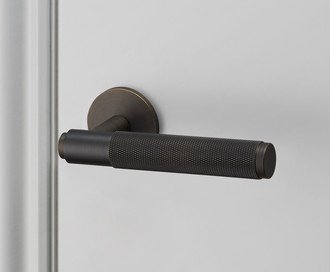 Door Handle / Cross / Smoked Bronze