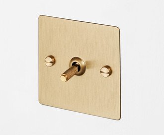 1G Toggle / Intermediate 3-way / Cross / Brass