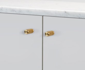 Furniture Knob / Linear / Brass