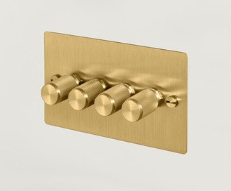 4G Dimmer / Cross / Brass