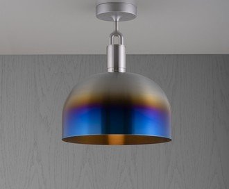 Forked Ceiling / Shade / Large / Burnt Steel
