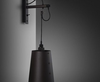 Hooked Wall / Large / Graphite / Smoked Bronze