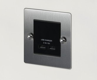1G USB Charger / Steel