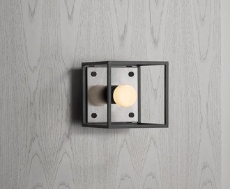 Caged Wall / Small / Brushed Steel