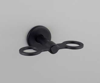 Soap Bottle Holder / Double / Cast / Welders Black