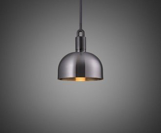 Forked Pendant / Shade / Medium / Gun Metal