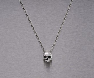 Skull Necklace / Travis Barker / Silver