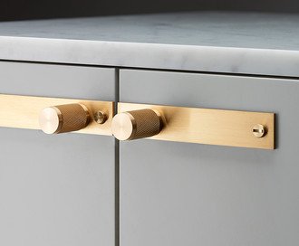 Furniture Knob / Plate / Cross / Brass
