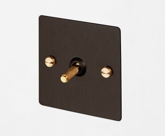 1G Toggle / Intermediate 3-way / Cross / Smoked Bronze / Brass