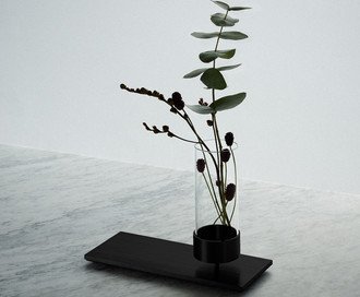 Machined / Vase / Black