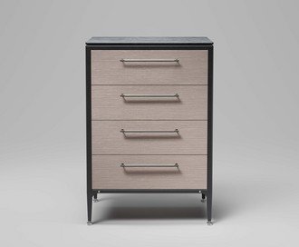 Dresser / Single / Silver Oak / Linear / Gun Metal