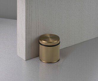 Door Stop / Freestanding / Aged Brass