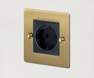 1G Euro Socket / Brass