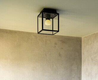 Caged Wet / Ceiling / Small / Gun Metal